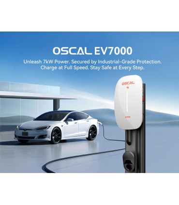 Стенна зарядна станция за електромобили OSCAL EV7000 7 kW