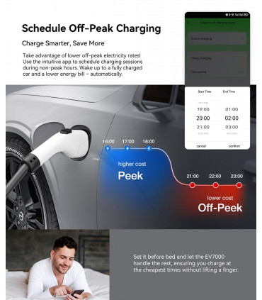 Стенна зарядна станция за електромобили OSCAL EV7000 7 kW
